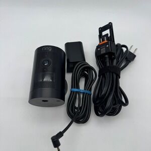 Ring Stick Up Cam Battery Plug-In 3rd Gen Black HD Security Camera w/ Power Cord